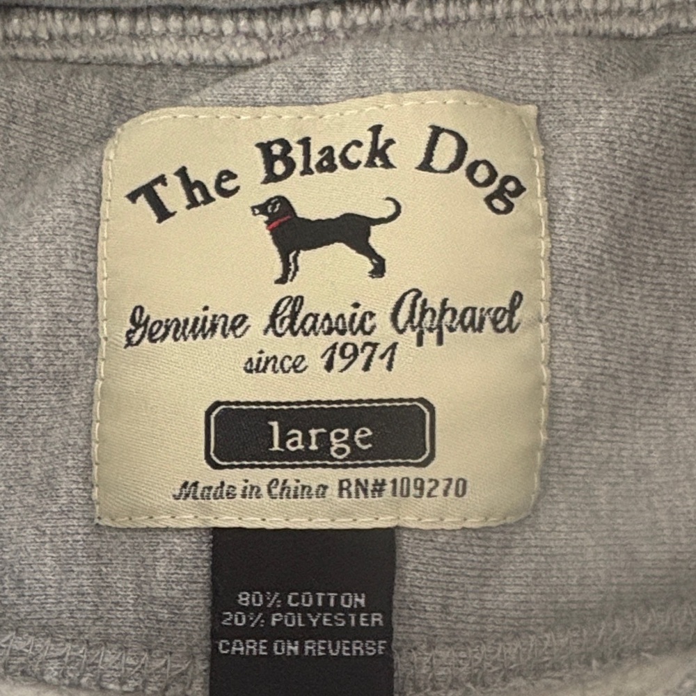 BLACK DOG Gray Hoodie. Like new and only worn 1x! - Picture 3 of 3